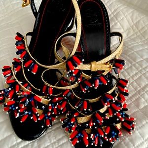 Tori Burch strappy heals